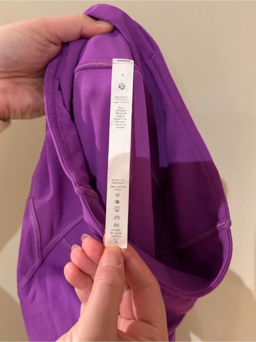 Lululemon Purple Groove Super-High-Rise Split- Hem Flare Pant Size 4